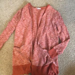 Madewell open front striped cardigan